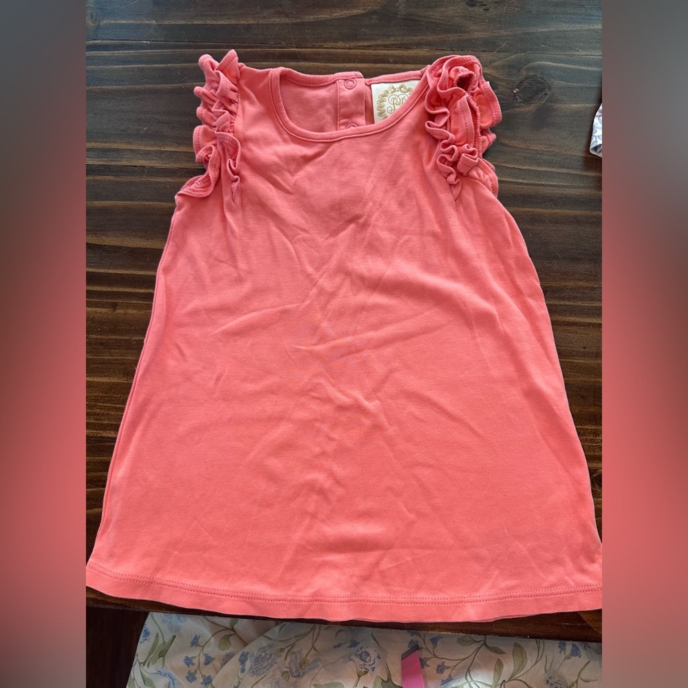 2T-TBBC Ruffled Coral Dress